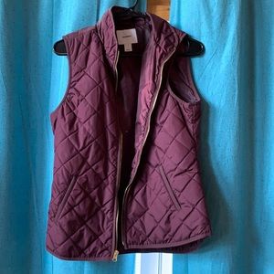 Burgundy Old Navy Light Vest